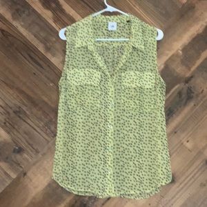 Sheer sleeveless CAbi blouse